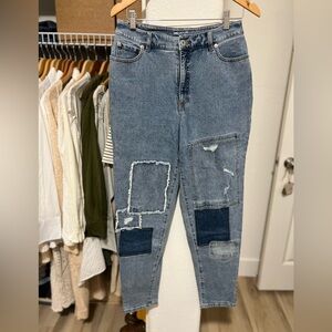 INC INTERNATIONAL CONCEPTS Patches Jeans